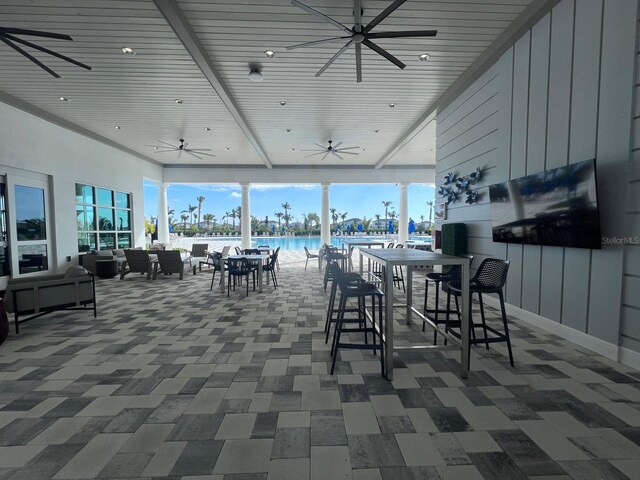 view of patio / terrace with an outdoor hangout area