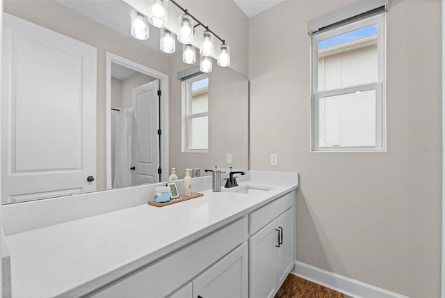 bathroom with vanity