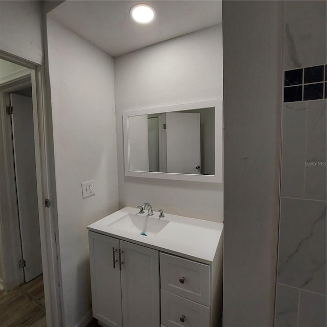 bathroom featuring vanity