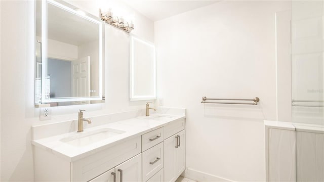 bathroom featuring vanity