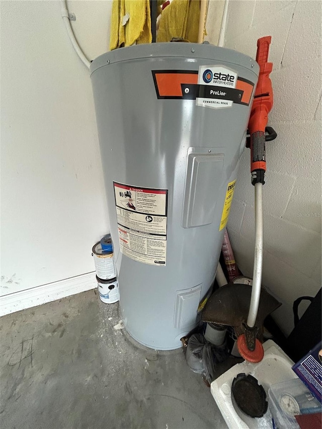 utilities featuring water heater