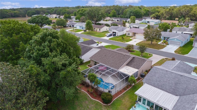 aerial perspective of suburban area
