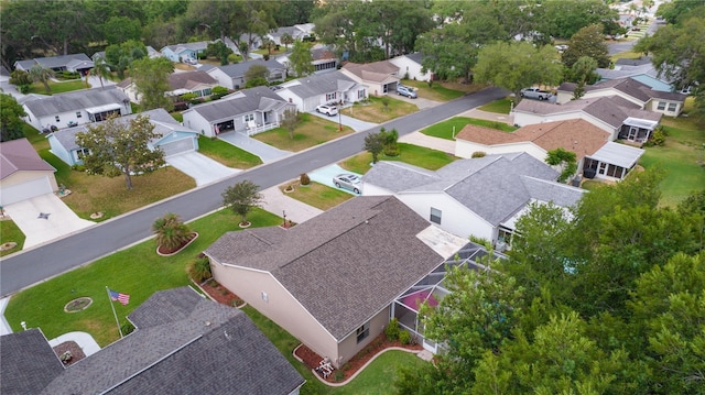 aerial view of residential area