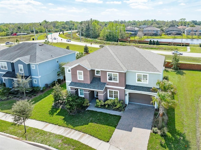 drone / aerial view featuring a residential view