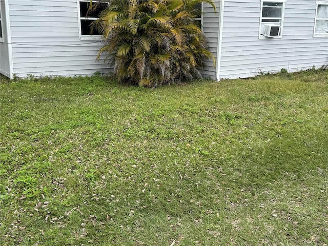 view of yard with cooling unit