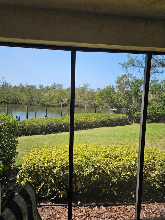 8744 54th Ave W Unit 8744, Bradenton, FL 34210 - view of grassy yard featuring a water view