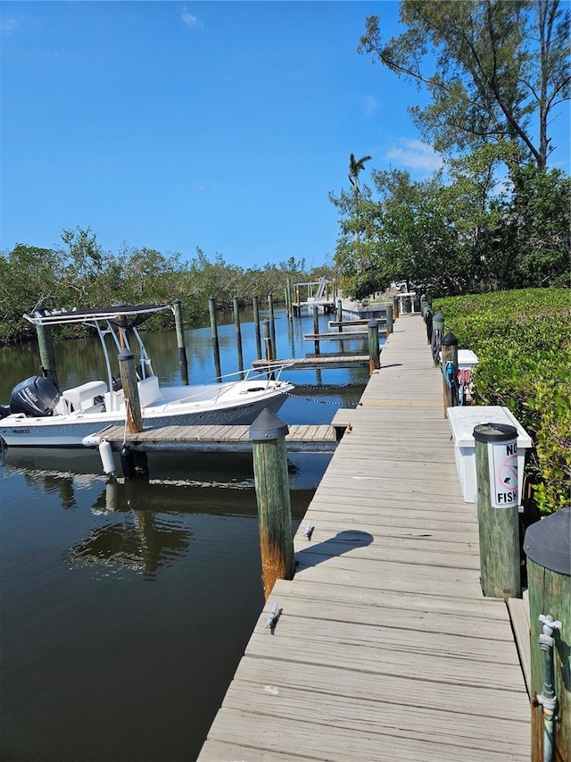 8744 54th Ave W Unit 8744, Bradenton, FL 34210 - dock area with a water view