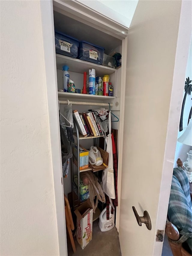 view of closet