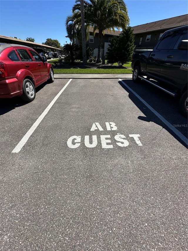 view of uncovered parking lot