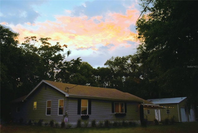 view of front of home