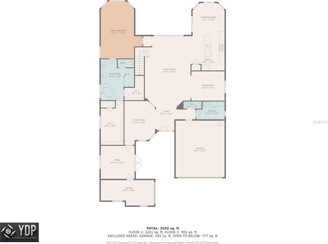 3033 Stonegate Falls Dr, Land O Lakes, FL 34638 - view of layout