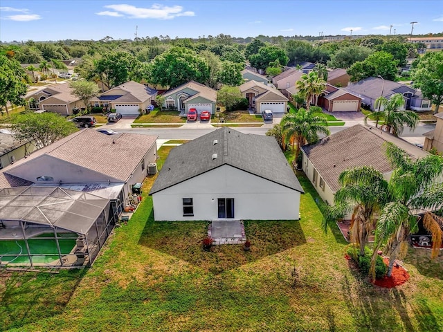 drone / aerial view featuring a residential view