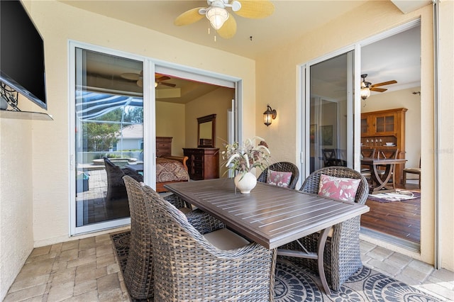 view of sunroom / solarium