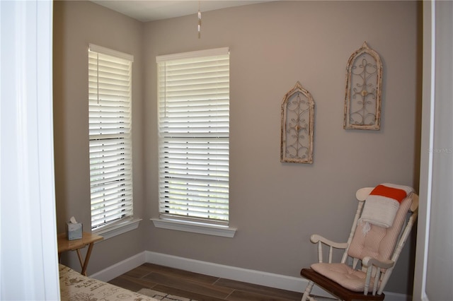 2735 Lavandula Ct, North Port, FL 34289 - living area featuring baseboards and wood finish floors