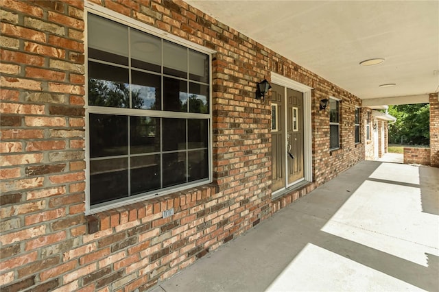 view of patio featuring covered porch