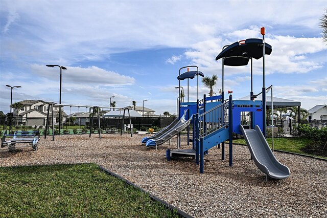 17212 Savory Mist Cir, Lakewood Ranch, FL 34211 - community jungle gym featuring fence