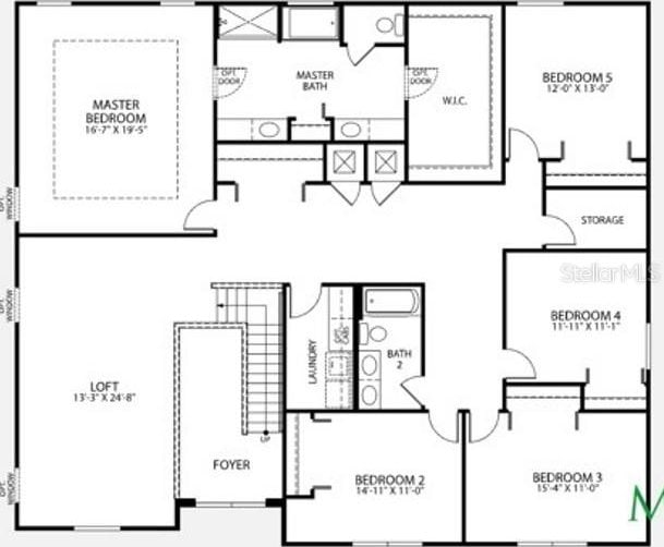1940 Bell Creek Loop, Fruitland Park, FL 34731 - floor plan / room layout
