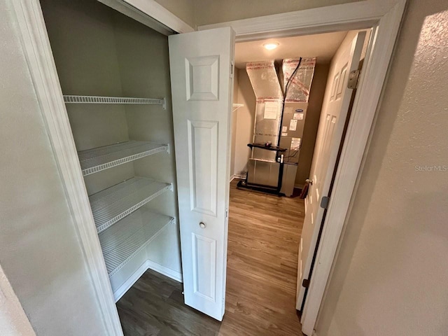 interior space with heating unit
