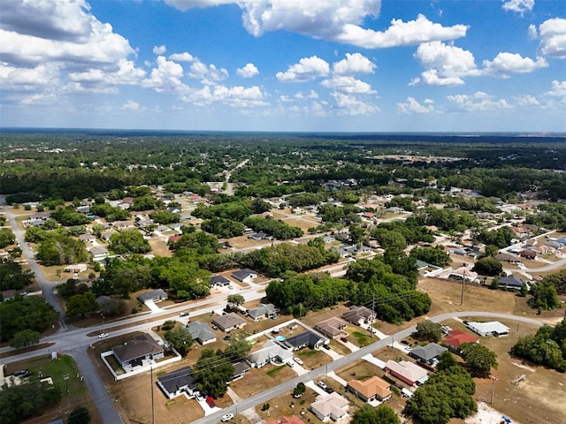 aerial view featuring a residential view