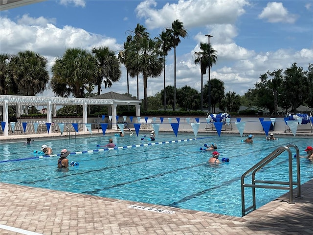 1305 Guerra Ave, The Villages, FL 32159 - community pool featuring a gazebo