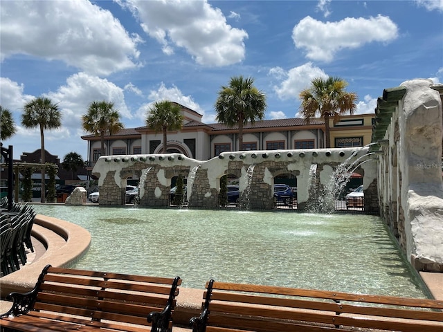 1305 Guerra Ave, The Villages, FL 32159 - back of property with a community pool