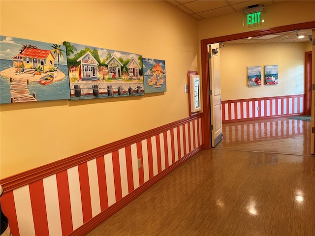 1305 Guerra Ave, The Villages, FL 32159 - corridor with a drop ceiling