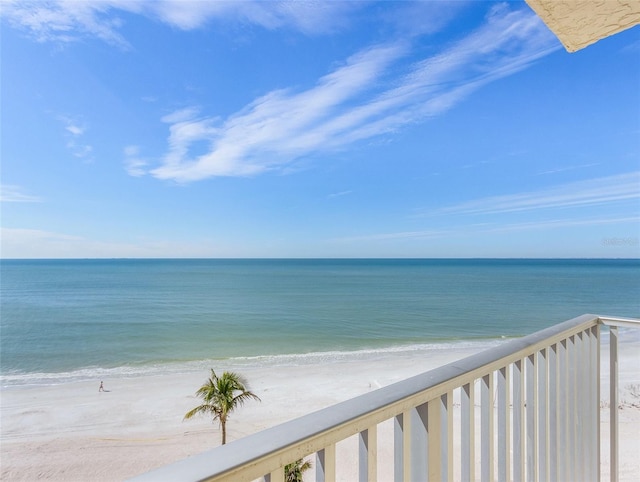 water view featuring nearby beach