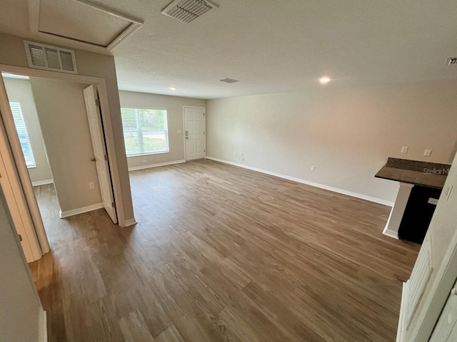 16221 SW 29th Court Rd, Ocala, FL 34473 - unfurnished room featuring wood finished floors, baseboards, attic access, and recessed lighting