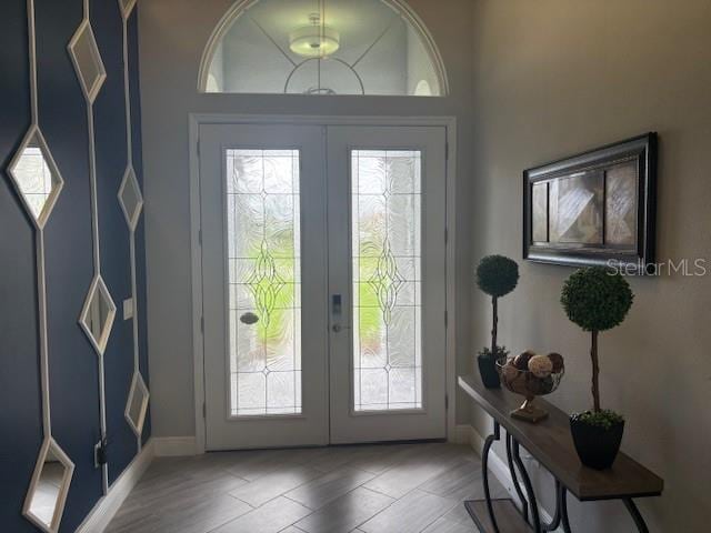 16617 5th Ave E, Bradenton, FL 34212 - entrance foyer featuring french doors and healthy amount of natural light