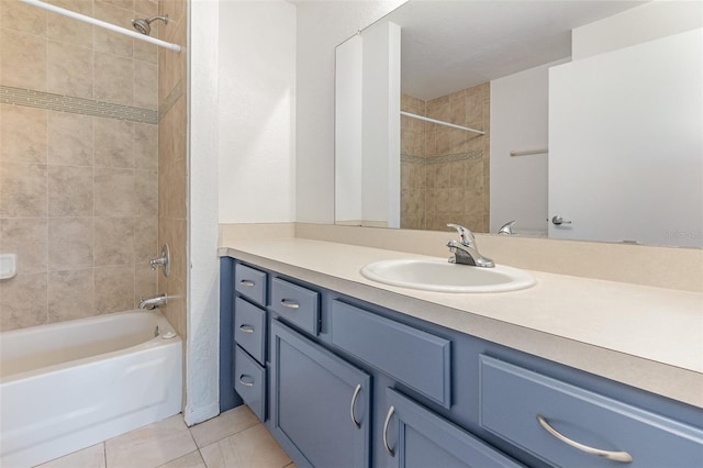 7863 Sugar Bend Dr Unit 7863, Orlando, FL 32819 - full bath featuring vanity, shower / tub combination, and tile patterned flooring