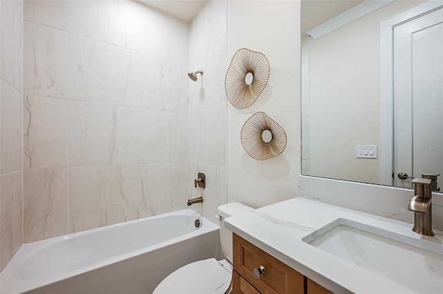 200 Vistera Blvd, North Venice, FL 34275 - bathroom featuring vanity, toilet, and shower / tub combination