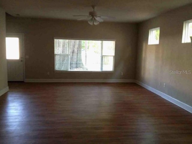 301 NW 8th St, Gainesville, FL 32601 - unfurnished room featuring ceiling fan and wood finished floors