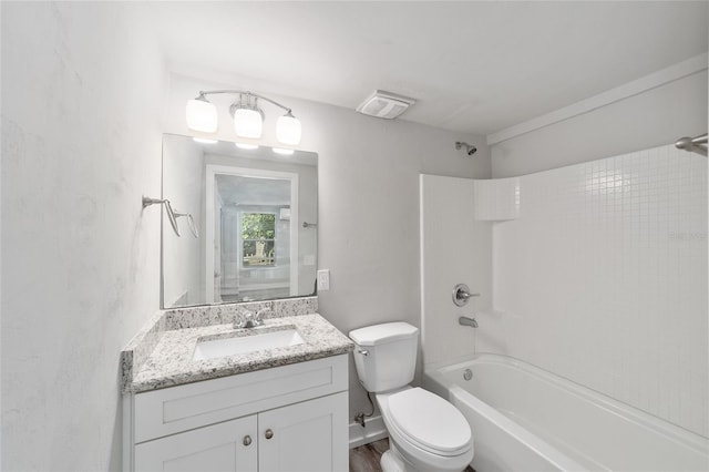 302 NW 7th Ter, Gainesville, FL 32601 - bathroom with shower / bath combination, vanity, and wood finished floors