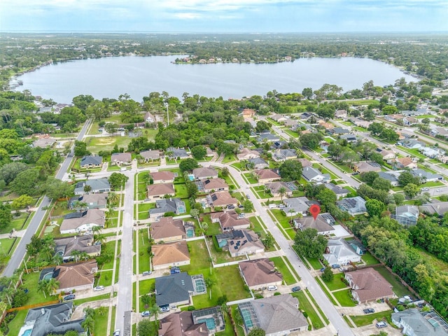 9844 Montclair Cir, Apopka, FL 32703 - aerial view of property's location featuring a large body of water and nearby suburban area