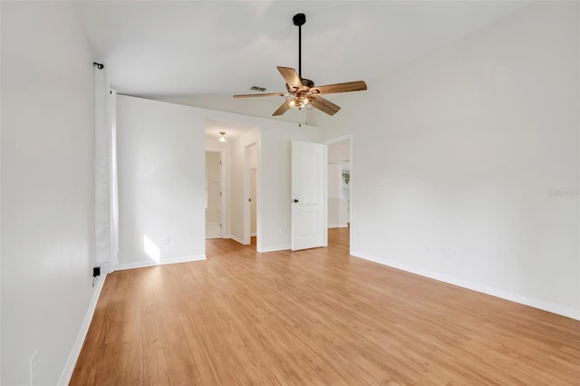 11442 Beggs Ct, Clermont, FL 34711 - empty room featuring light wood finished floors and a ceiling fan