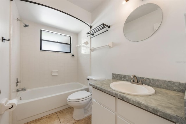 7755 High Pine Rd, Orlando, FL 32819 - bathroom featuring bathing tub / shower combination, vanity, and tile patterned floors