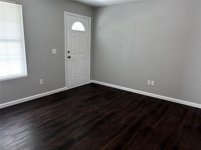 3304 Dew Berry Ave, Apopka, FL 32712 - entryway featuring dark wood finished floors and baseboards