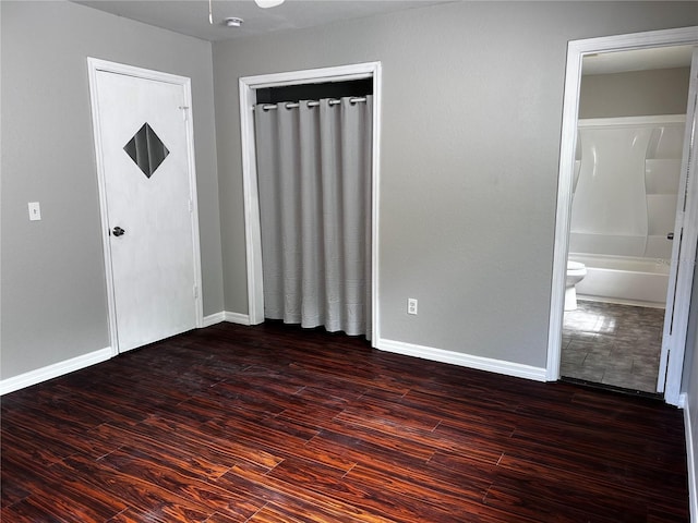 3304 Dew Berry Ave, Apopka, FL 32712 - unfurnished bedroom with wood finished floors and ensuite bathroom