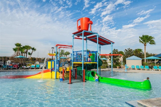 view of jungle gym