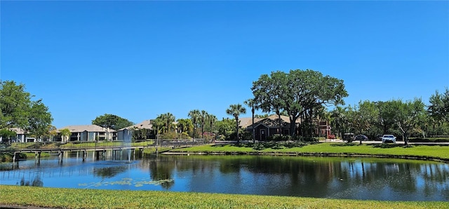 view of water feature