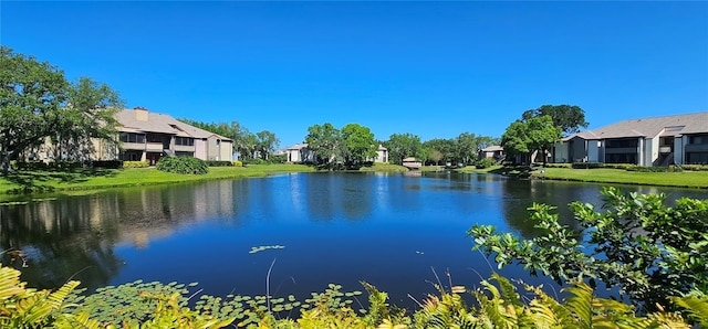 view of water feature