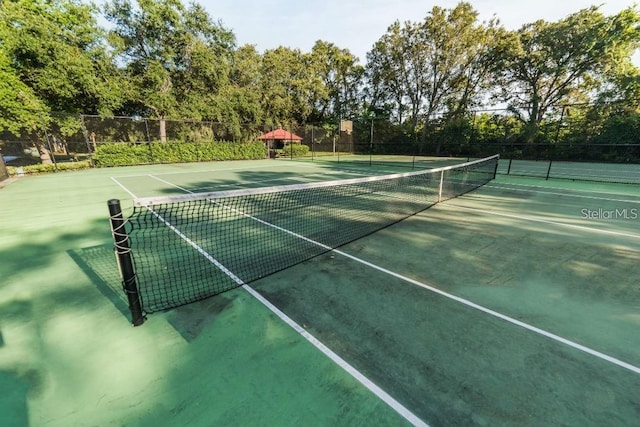 view of tennis court