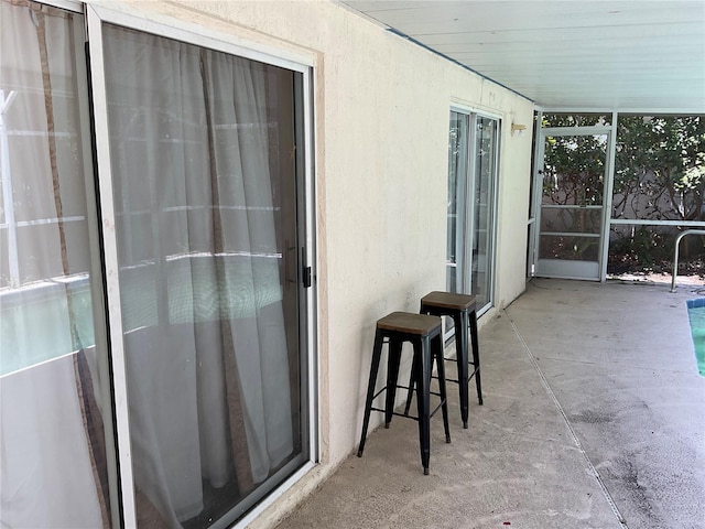 balcony with a patio