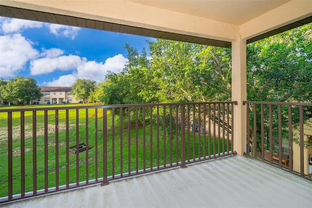 view of balcony