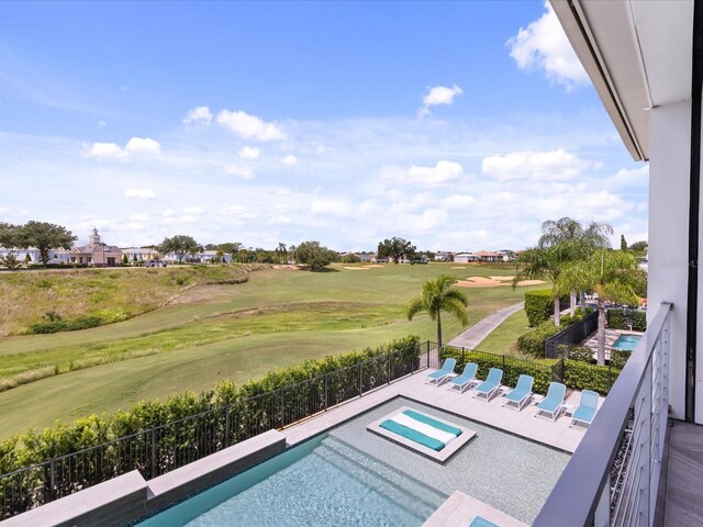 view of pool with a patio