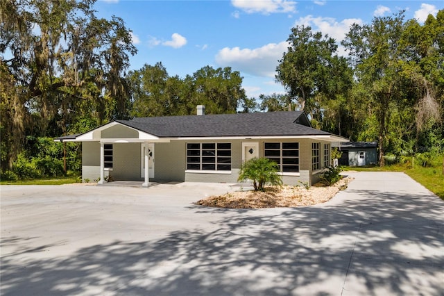 view of ranch-style house