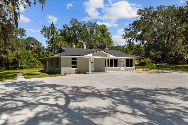 view of ranch-style home