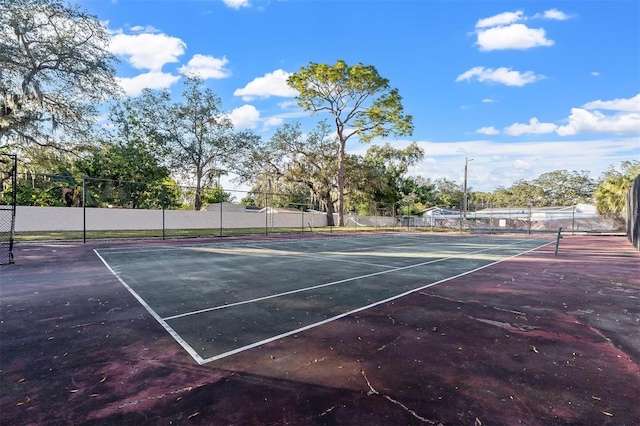 view of sport court