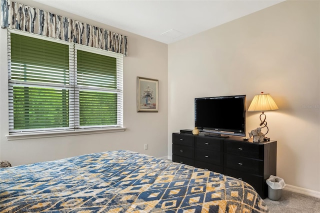 bedroom with carpet floors