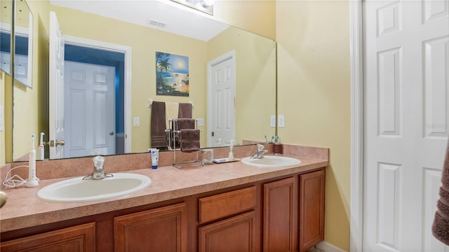 bathroom featuring vanity